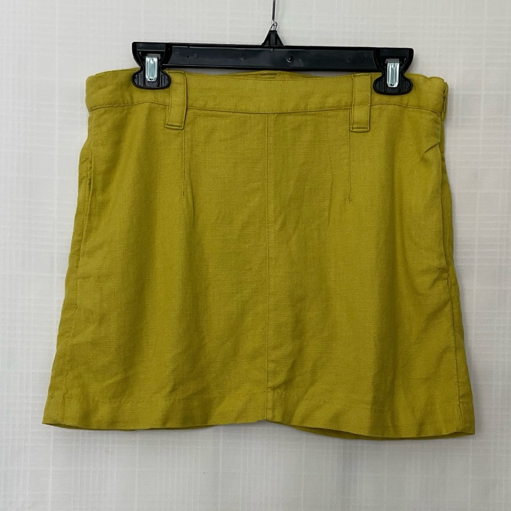 NWT Free People chartreuse Mini Skirt